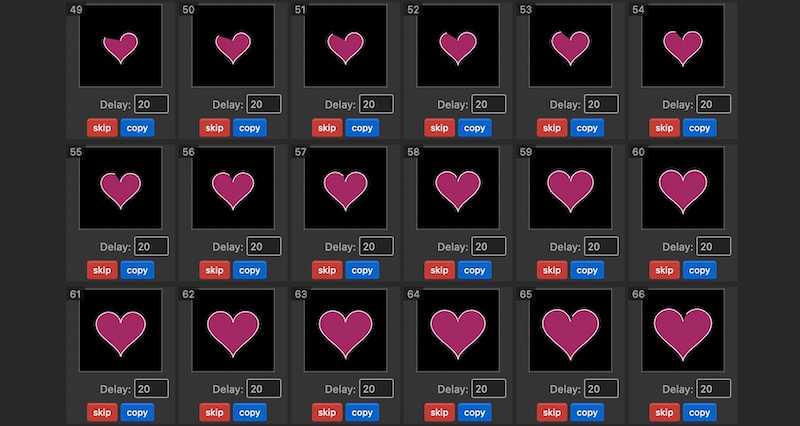 "Beating Heart GIF" code example