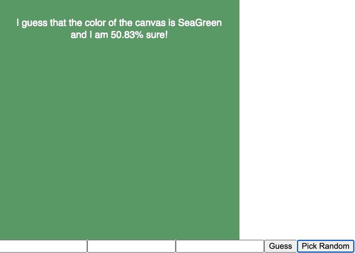 Color predictor trained on a color csv file