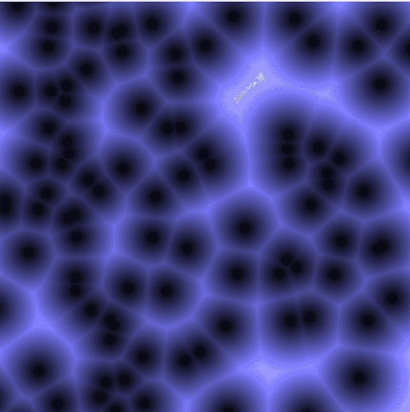 Animated Worley Noise in O(n^2)