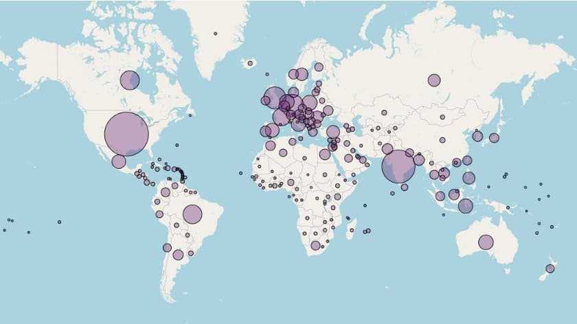 "Visualizing 500,000 Subscribers" code example