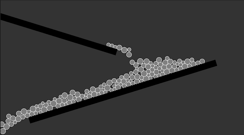 "Angled Static Bodies with Circles" code example